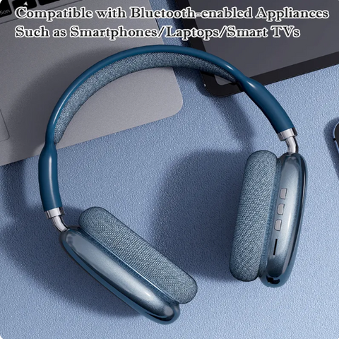 P9 Wireless Bluetooth Headphones With Mic Noise Cancelling Headsets Stereo Sound Earphones Sports Gaming Headphones Supports TF