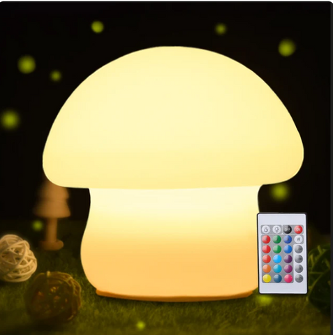 New Mushroom Night Light LED Silicone Touch Sensor Rechargeable Lamp Living Room Bedroom Decor Baby Bedside Decoration Lamps