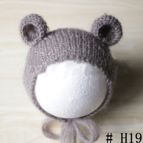 Baby Photo Soft Hat Photography Props Handmade Knitting Mohair