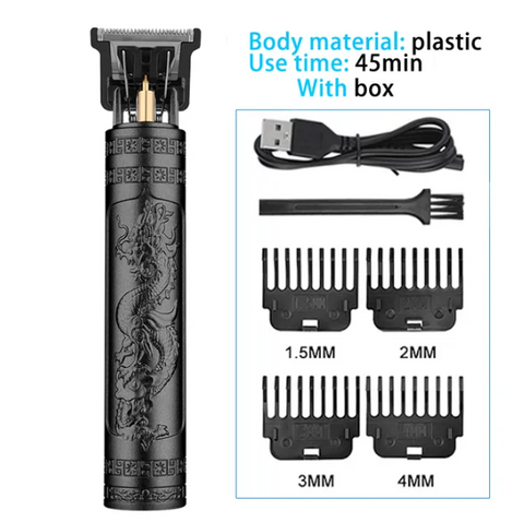 Hot Sale Vintage T9 Electric Cordless Hair Cutting Machine Professional Hair Barber Trimmer For Men Clipper Shaver Beard Lighter