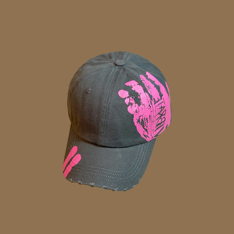 Men's And Women's Fashion Colorful Graffiti Soft Top Baseball Hat