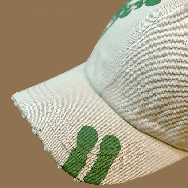 Men's And Women's Fashion Colorful Graffiti Soft Top Baseball Hat