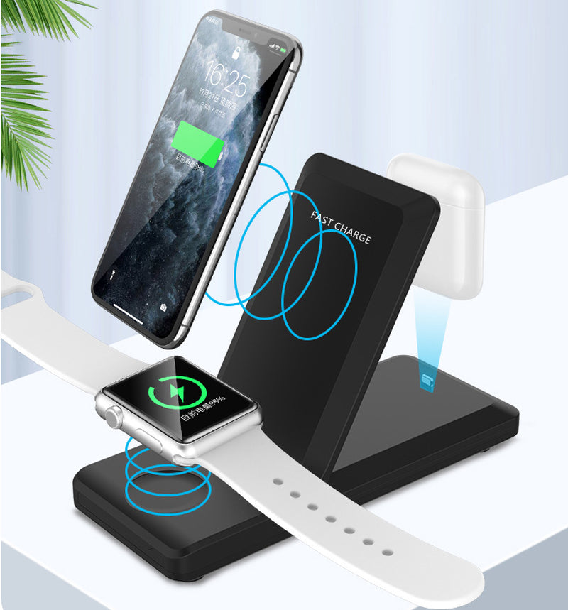 Folding Three-In-One Multifunctional Wireless Charger