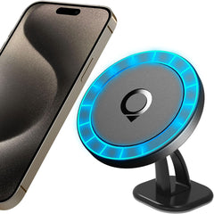 Compatible with Mag Safe Car Mount Dashboard Magnetic 360° Adjustable Phone Holder Compatible with Iphone 15/14/ 13/12/ Pro/Pro Max No Metal Plate Needed 2023 All New